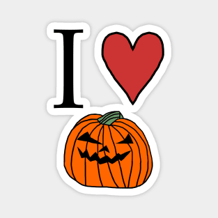 Halloween Horror Pumpkin Love Magnet