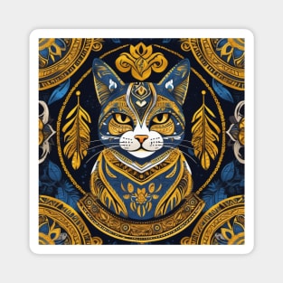 Celestial Feline Sovereign Magnet