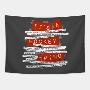 Hockey Slang Tapestry