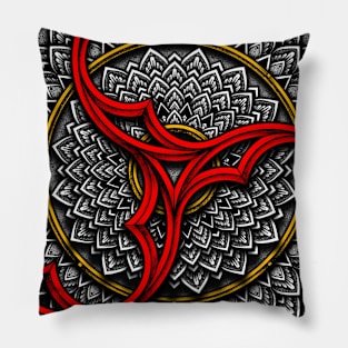 Tristakle Mandala Pillow