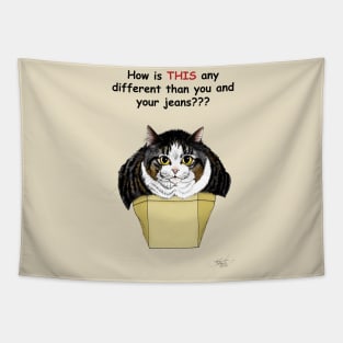 Muffin Top Cat Tapestry