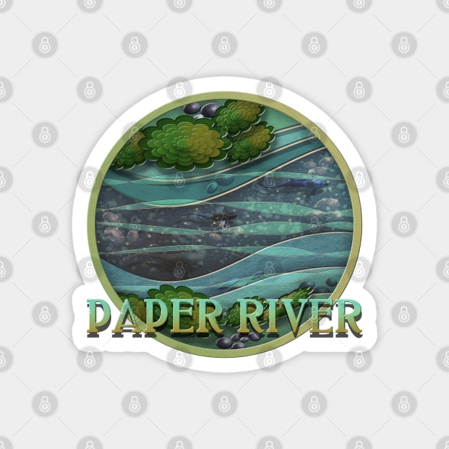 Paper River Magnet by MikaelJenei