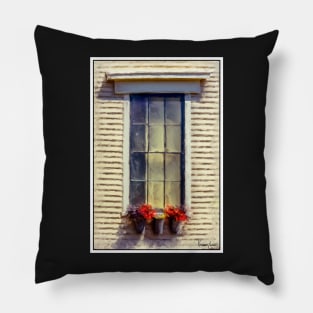 Window Sill Flowers Pillow