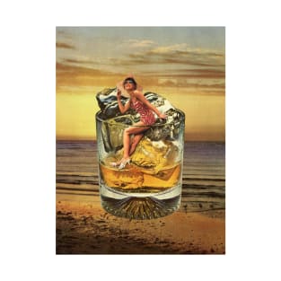 Roxanne on the rocks - Whisky sunset T-Shirt