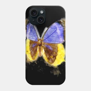 Butterfly Watercolor Butterfly Stripe Tie Dyeing Phone Case