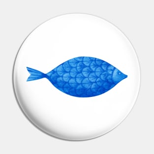 Blue fish Pin