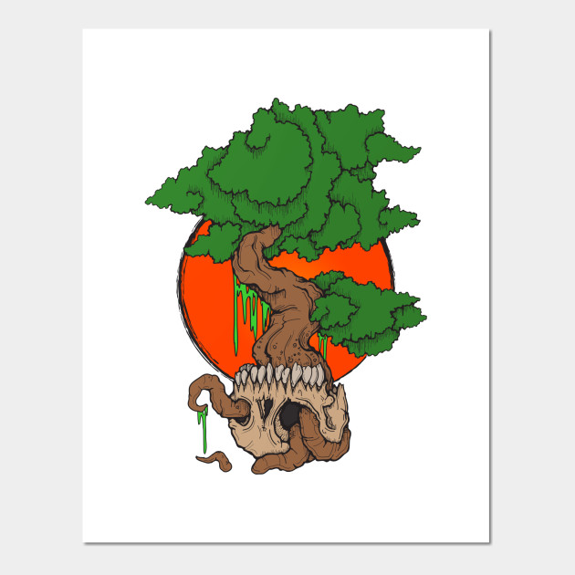 Skull Bonsai Bonsai Tree Posters And Art Prints Teepublic
