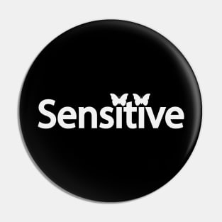 Sensitive artistic text design Pin