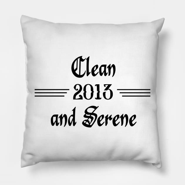 Clean and Serene 2013 Pillow by JodyzDesigns