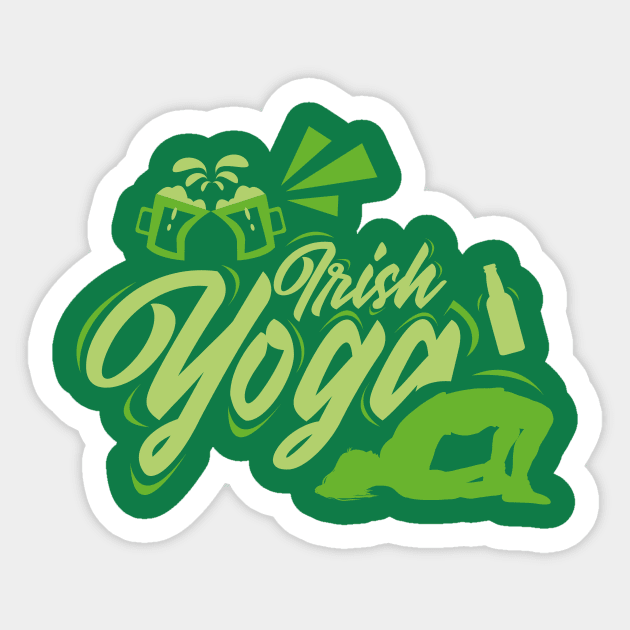 Irish Yoga, St Patricks T-shirt, Sarcastic Beer Drinking Gift