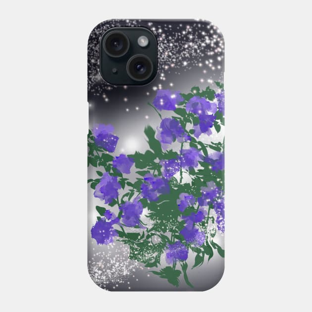 Magical Flowers Phone Case by designs-by-ann