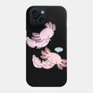 Axolotl Love Phone Case