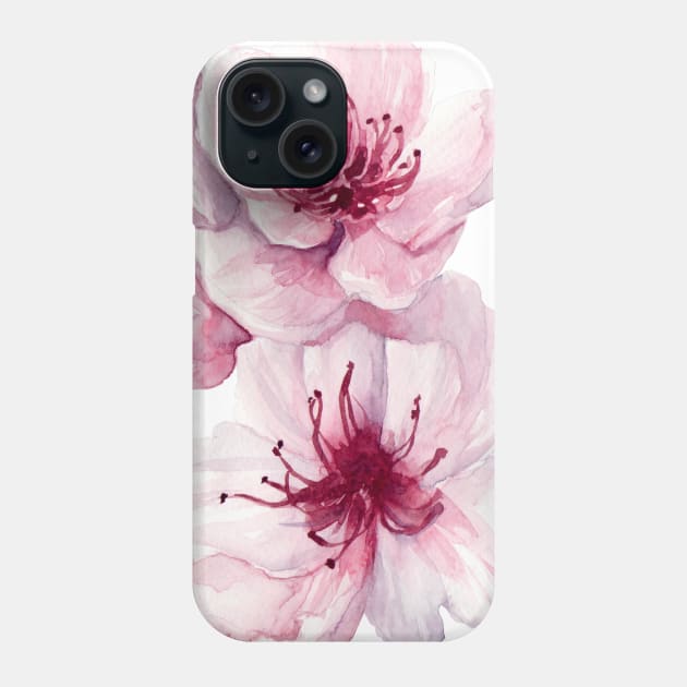 Peach Blossom Phone Case by artofsuff