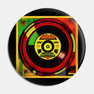 Reggae Music Pop Art Vinyl Album Cover Pin