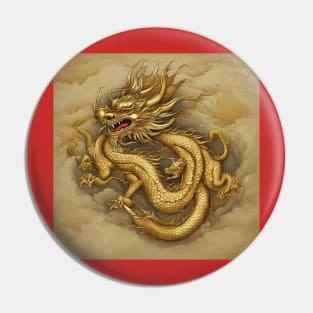 gold dragon Pin