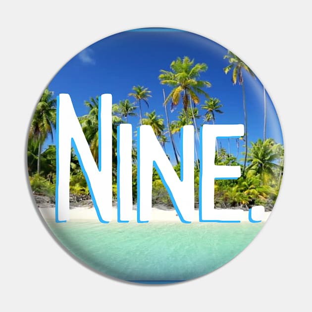 Nine Year old Tropical Beach Pin by EvolvedandLovingIt