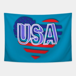 Usa In our Heart Tapestry