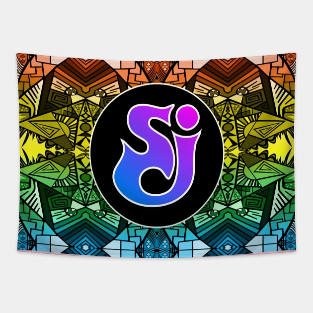 String Cheese Incident - Rainbow Pride Pattern Tapestry by ShawnBallardDesigns