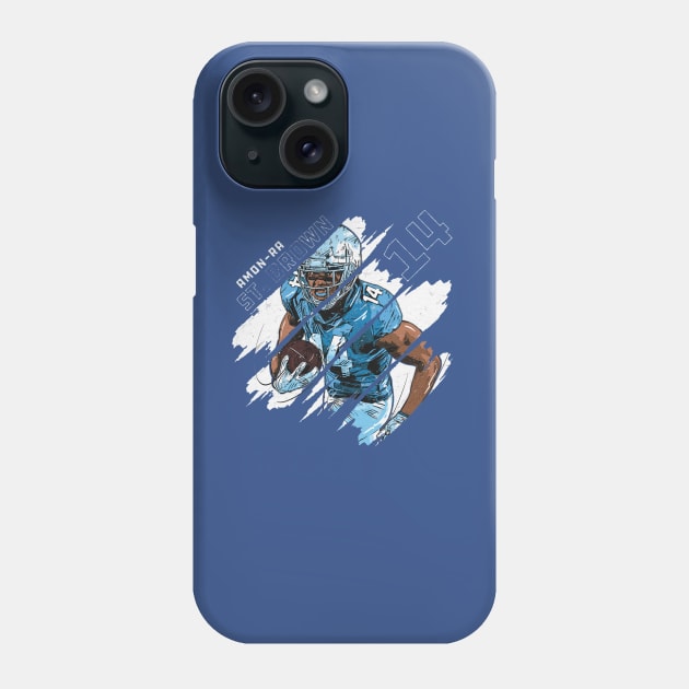 Amon-Ra St. Brown Detroit Stripes Phone Case by MASTER_SHAOLIN