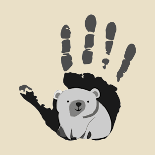 Bear Hand Dark Gray T-Shirt