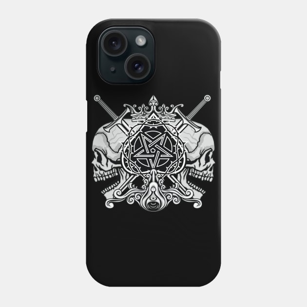 Gothic Zombie Outbreak Skull Warrior Aztec Culture Skulls Phone Case by XOZ