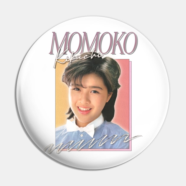 Momoko Kikuchi / Retro 80s Fan Art Design Pin by DankFutura