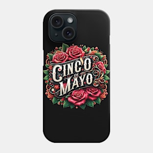 Cinco de Mayo Traditional Red Roses Phone Case