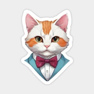 Fancy Cat with Bowtie no.15 Magnet