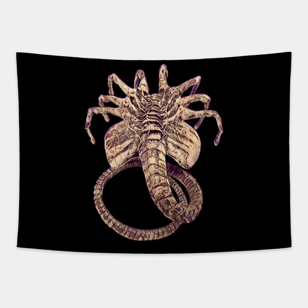 Facehugger Tapestry by Colonel JD McShiteBurger