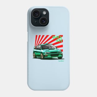 WRX sti illustration vector art Phone Case