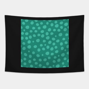 Teal Dots Tapestry