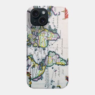 Nicholas de Fer - Universal Map 1702 -   Ancient Worlds Phone Case