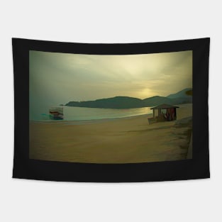 Sunset Beach Tapestry