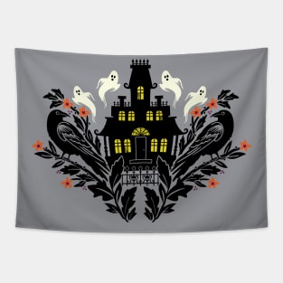 Spooky Halloween damask design Tapestry