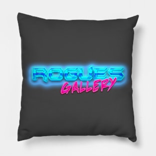 ROGUES GALLERY 80s Text Effects 6 Pillow