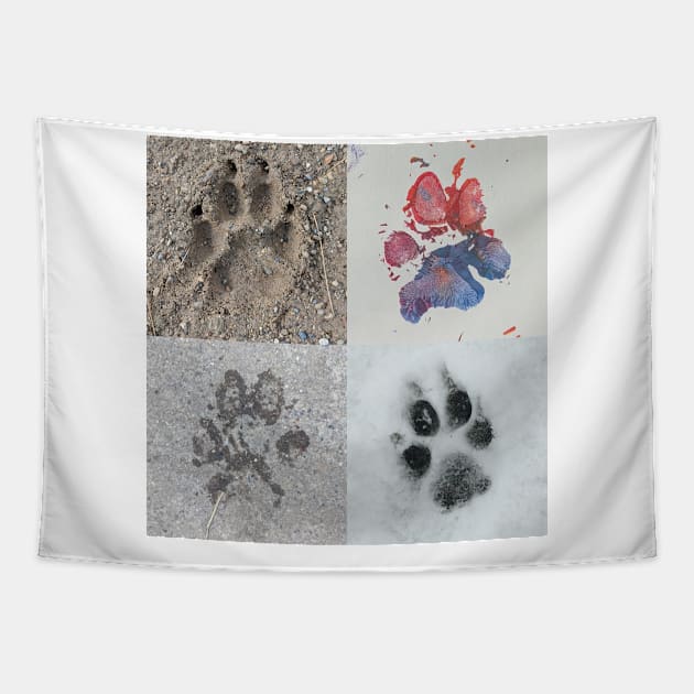 Paws of Art Tapestry by LittleGreenHat