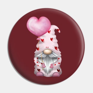 Pink Love Gnome Pin