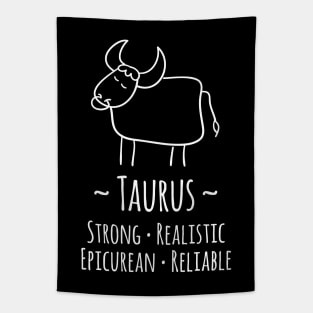 Taurus Zodiac Sign Tapestry