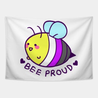 BEE proud: nonbinary flag Tapestry