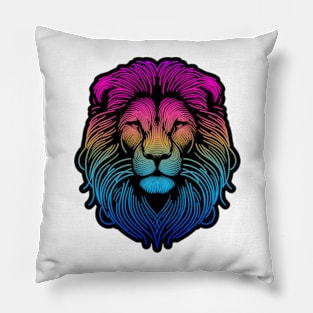 Lion Sketch RGB Pillow