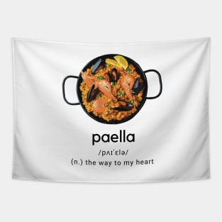 Paella dictionary the way to my heart Tapestry