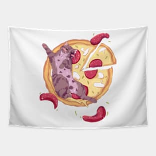 Pizza cat Tapestry