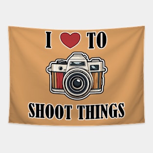 I love to shoot things Tapestry