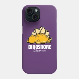 Dinosnore - Sleeping Stegosaurus Phone Case