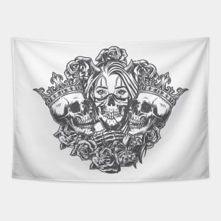 Skull lust story Tapestry