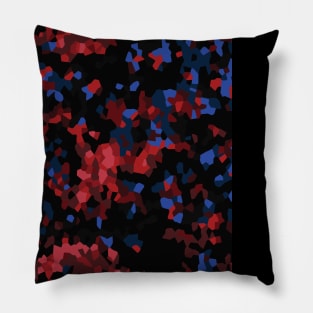 Abstract Pixel Rose Garden Fantasy Pillow