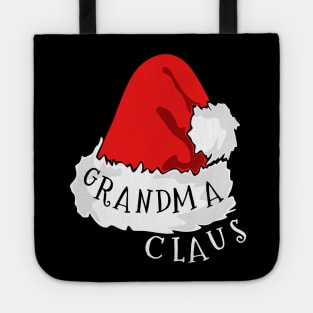 Grandma Claus Santa Hat Christmas Matching Family Pajama Tote