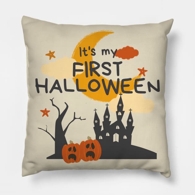 My First Halloween Pillow by Mplanet