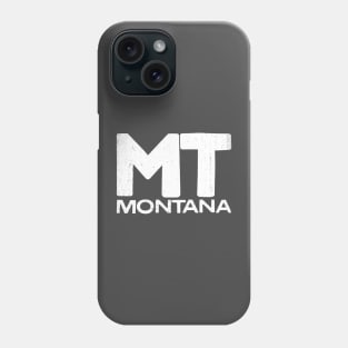 MT Montana State Vintage Typography Phone Case