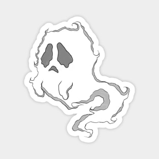 Sad ghost Magnet